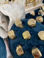 Nieuwe collectie 14 karaats gouden heren ringen 585, Sieraden, Tassen en Uiterlijk, Nieuw, Goud, Goud, Heer