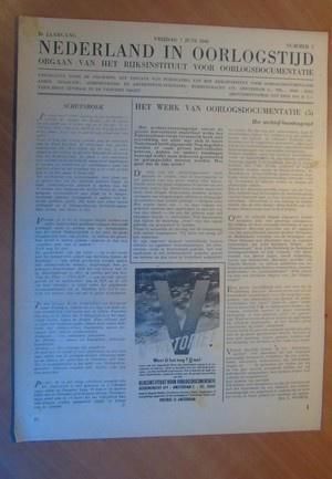 Nederland in Oorlogstijd. 1e jaargang nr 5 -- 7 juni 1946, Boeken, Oorlog en Militair, Gelezen, Tweede Wereldoorlog, Ophalen of Verzenden