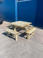 LEEGVERKOOP! Vierkante picknicktafels | Tuintafel | Tuinbank, Ophalen, Wr, Vierkant, Nieuw