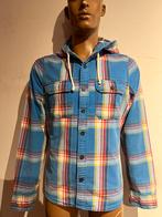 HOLLISTER hemd met capuchon maat L origineel ZGAN, Kleding | Heren, Blauw, Ophalen of Verzenden, Zo goed als nieuw, Halswijdte 41/42 (L)
