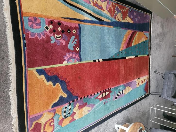 Vloerkleed 2 x 3 bonte kleuren, Huis en Inrichting, Stoffering | Tapijten en Kleden, Zo goed als nieuw, 200 cm of meer, 200 cm of meer