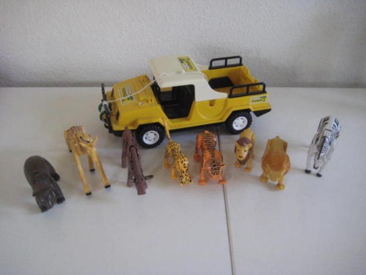 Playmobil jeep expedition Ngorongoro Safari jeep 1980, Kinderen en Baby's, Speelgoed | Playmobil, Gebruikt, Ophalen of Verzenden