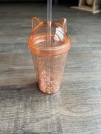 Drink beker met glitters, Huis en Inrichting, Keuken | Tupperware, Ophalen of Verzenden, Zo goed als nieuw, Beker of Kan
