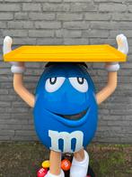 Grote M&M's Display Figuur Blauw Zeldzaam !, Ophalen, Reclamebord, Gebruikt, .