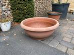 Grote kunststof plantenbak bruin, Tuin en Terras, Bloembakken en Plantenbakken, Ophalen, Kunststof, Gebruikt, Rond