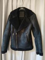 Suède jas schuine rits Mt L. Warme kraag en binnenkant., Kleding | Dames, ZUMO, Zwart, Maat 42/44 (L), Ophalen of Verzenden