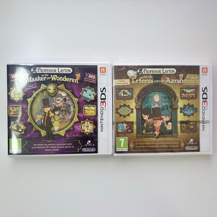 Professor Layton Masker der Wonderen & Erfenis van de Azran, Spelcomputers en Games, Games | Nintendo 2DS en 3DS, Zo goed als nieuw