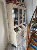 Boerenkast, Vitrinekast, Servieskast, Buffetkast – Landelijk, Ophalen, 100 tot 150 cm, Zo goed als nieuw, 150 tot 200 cm