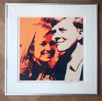 Kunstdruk Willem-Alexander&Máxima -2002 - 37x37 - 65/500, Antiek en Kunst, Kunst | Litho's en Zeefdrukken, Ophalen