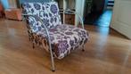 Designer fauteuil bloemen motief, Huis en Inrichting, Fauteuils, Ophalen, Minder dan 75 cm, Stof, Zo goed als nieuw