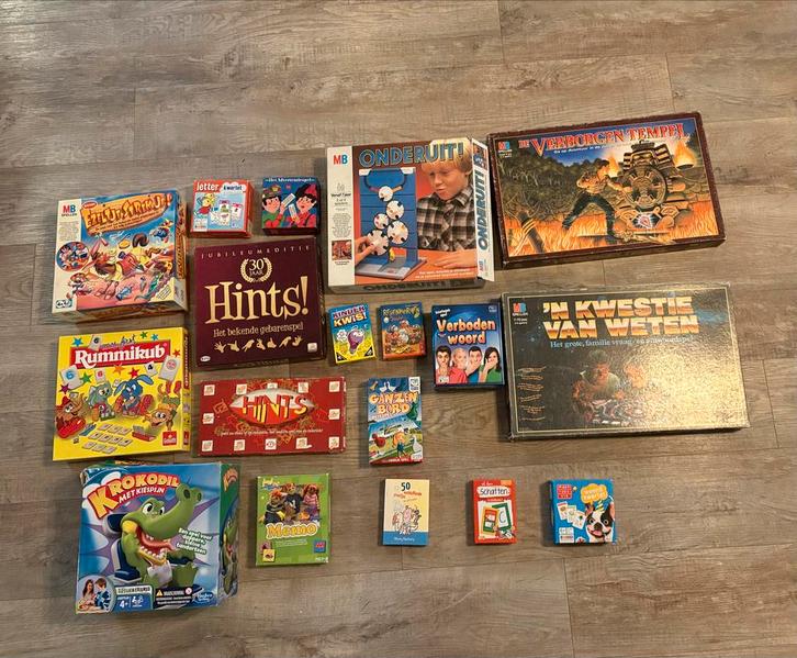 Spelletjes Collectie - Compleet!, Hobby en Vrije tijd, Gezelschapsspellen | Bordspellen, Gebruikt, Een of twee spelers, Drie of vier spelers