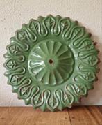 Groen emaille plafond rozet, Antiek en Kunst, Ophalen of Verzenden
