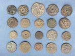 Sidi Mohammed IV munten. Marokko - 1270 - 1280 - bodemvondst, Postzegels en Munten, Munten | Afrika, Setje, Ophalen of Verzenden