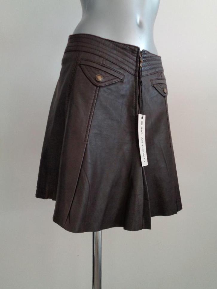 Bruno Antognini zacht leren rok, maat 38 nieuw, kaartjes, Kleding | Dames, Rokken, Nieuw, Maat 38/40 (M), Bruin, Boven de knie