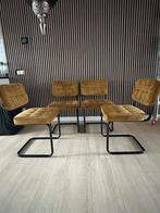 4 Luxe Velvet Eetkamerstoelen - Als nieuw!, Huis en Inrichting, Stoelen, Ophalen, Zo goed als nieuw, Overige kleuren, Vier