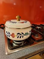 Vintage boerenbont pan / soeppan, Ophalen of Verzenden, Overige materialen, Kookpan of Snelkookpan