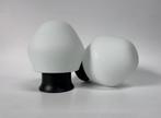 Bauhaus plafonniere witte plafondlamp melkglas mid century, Huis en Inrichting, Lampen | Plafondlampen, Ophalen of Verzenden, Zo goed als nieuw
