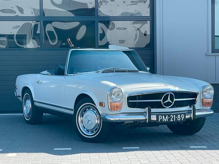 Mercedes Benz 280 SL Automaat Cabrio, Hardtop 1971, Auto's, Oldtimers, Bedrijf, Lederen bekleding, Open dak, Mercedes-Benz, Benzine