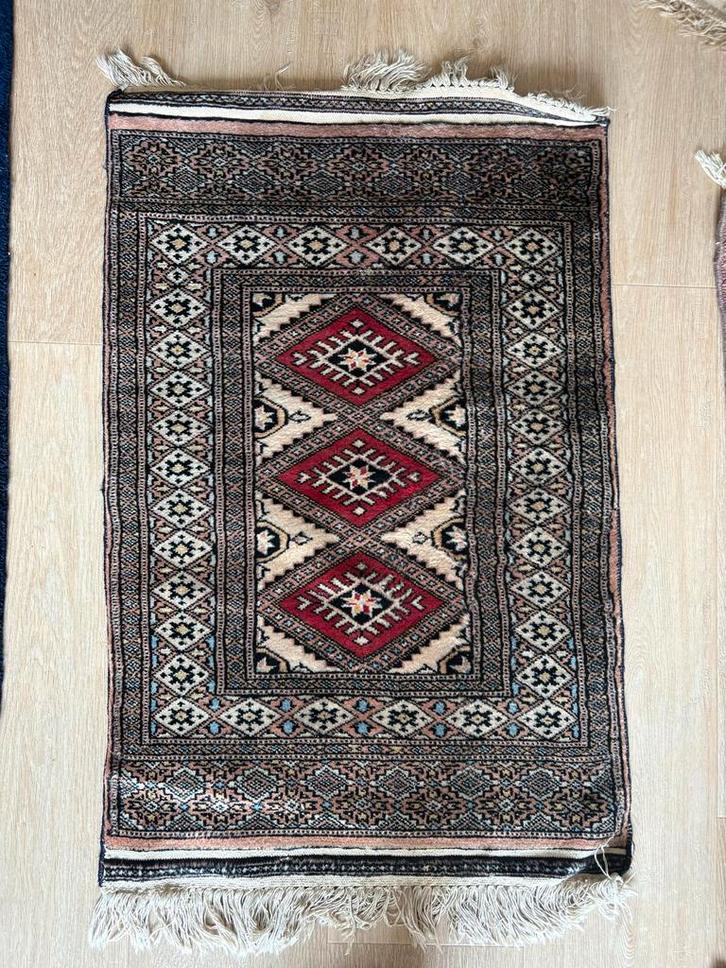 Perzisch tapijt - 61x94 cm, Huis en Inrichting, Stoffering | Tapijten en Kleden, Gebruikt, 50 tot 100 cm, Rechthoekig, Rood, Ophalen of Verzenden