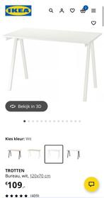 IKEA trotten bureau wit, Huis en Inrichting, Bureaus, Ophalen, Zo goed als nieuw, Bureau