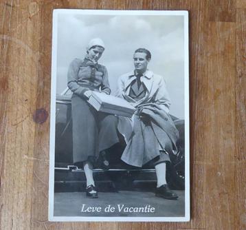 Oude Amag ansichtkaart Leve de Vacantie zw/w foto ansicht beschikbaar voor biedingen