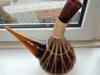 Vintage spaans wijnkaraf PORRON , bruin glas, Ophalen of Verzenden
