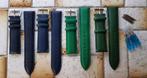 Horlogebandjes horlogeband 22 mm donker blauw en groen nieuw, Nieuw, Ophalen of Verzenden