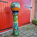 124cm hoog Antieke cachepot, pied de stal, bloempot op zuil, Ophalen, Overige kleuren, Aardewerk of Porselein, Zo goed als nieuw