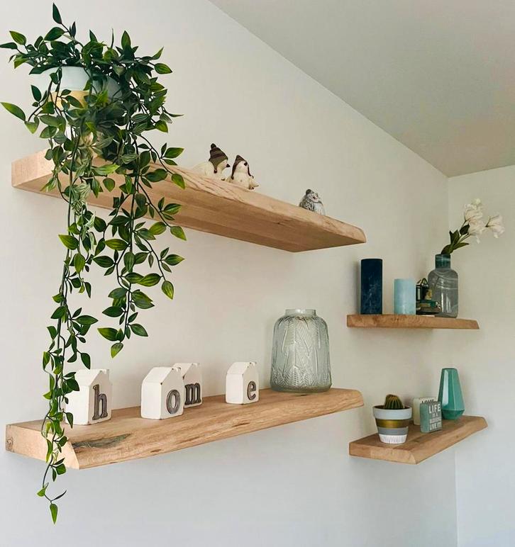 Eiken Wandplank | Boekenplank | Plank, Huis en Inrichting, Woonaccessoires | Wandplanken en Boekenplanken, Nieuw, Ophalen