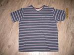Schiesser donkerblauw gestreept katoenent-shirt maat 52, Maat 52/54 (L), Blauw, Ophalen of Verzenden, Gedragen