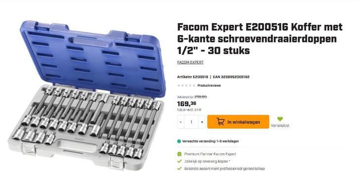 NIEUW FACOM EXPERT INBUS DOPPENSET, Auto diversen, Autogereedschap, Nieuw, Ophalen of Verzenden