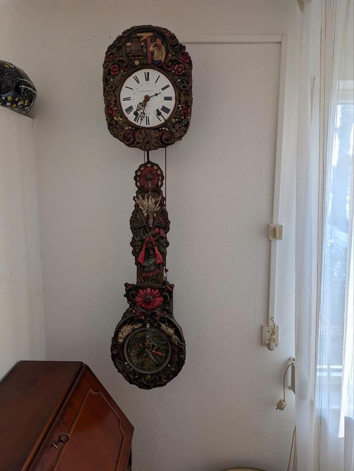 Antieke Staartklok/Wandklok, Laat 18e Eeuw, Antiek en Kunst, Antiek | Klokken, Ophalen