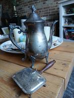Vintage theepot en asbak, verzilverd, Antiek en Kunst, Ophalen of Verzenden