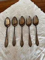 Zilveren soep lepels - 5 stuk, Antiek en Kunst, Ophalen of Verzenden