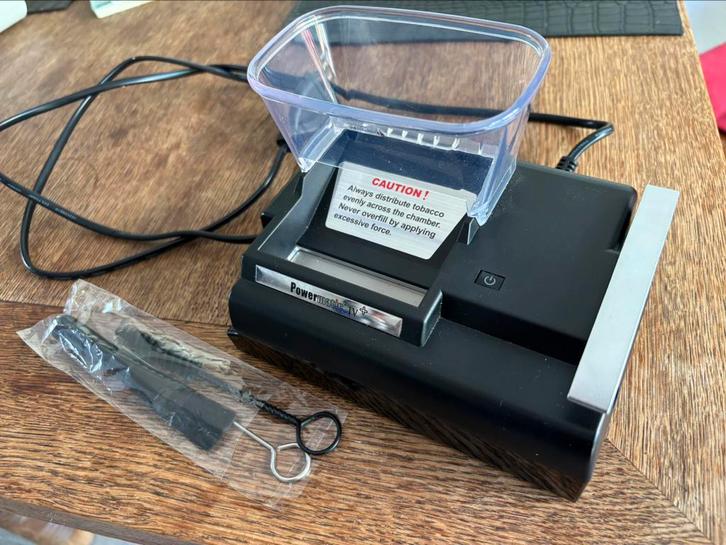 Powermatic 4 Plus elektrische sigarettenmachine, Verzamelen, Rookartikelen, Aanstekers en Luciferdoosjes, Sigarenbandjes, Ophalen of Verzenden