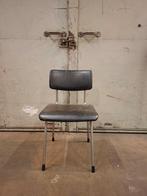 Vintage Gispen 1231 buisframe stoel jaren 60 zwart skai, Huis en Inrichting, Ophalen, Gebruikt, Zwart, Leer
