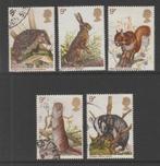 GB - Michelnr 745-749 - inheemse kleine zoogdieren, Verzenden, Gestempeld