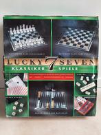 Glazen Spelletjes Set - Schaken, Backgammon, Poker, Hobby en Vrije tijd, Gezelschapsspellen | Bordspellen, Een of twee spelers