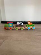 Houten speelgoed treintje, Ophalen, Gebruikt