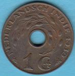 Nederlands-Indië 1 cent 1939 Wilhelmina in munthouder, Postzegels en Munten, Munten | Nederland, Koningin Wilhelmina, 1 cent, Ophalen