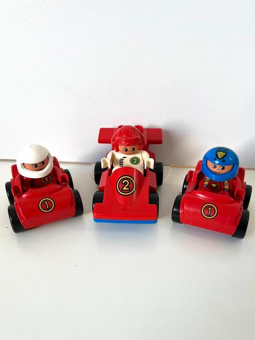 Lego DUPLO  -  Racewagen Set, Kinderen en Baby's, Speelgoed | Duplo en Lego, Gebruikt, Duplo, Ophalen of Verzenden