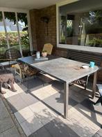 Tafel voor onder veranda of binnen.Niet in de regen, Tuin en Terras, Tuinsets en Loungesets, Kunststof, Gebruikt, Eettafel, Meer dan 8 zitplaatsen