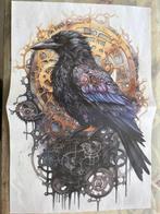 decoupagepapier steampunk kraai 1, Ophalen of Verzenden, Nieuw, Materiaal
