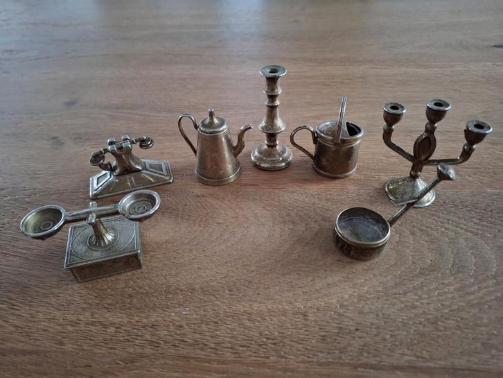 Miniatuur Collectie van Messing Objecten, Antiek en Kunst, Antiek | Overige Antiek, Ophalen of Verzenden