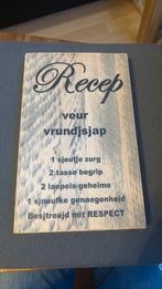 Tekstplank, Huis en Inrichting, Ophalen of Verzenden, Zo goed als nieuw