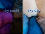 Assortipakket gekaarde wol SKY, (dag / nacht) viltwol, Verzenden, Doorn, Nieuw, Los Vilt