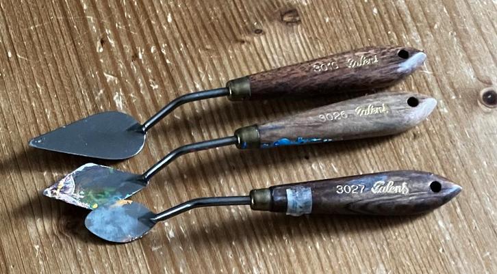 3 paletmessen van Talens, Hobby en Vrije tijd, Schilderen, Zo goed als nieuw, Ophalen of Verzenden