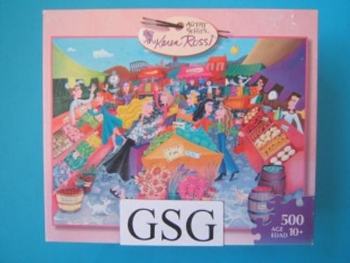 Girlfriends at the marketplace 500 st nr. 53634, Hobby en Vrije tijd, Denksport en Puzzels, Zo goed als nieuw, Legpuzzel, 500 t/m 1500 stukjes