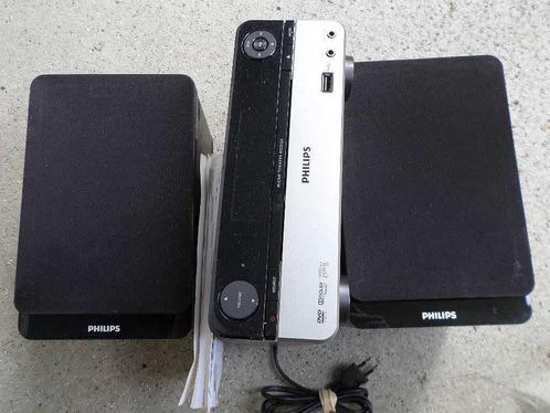 PHILIPS Micro Theater MCD122/12 DVD-speler +speakers mini m4, Audio, Tv en Foto, Home Cinema-sets, Zo goed als nieuw, Dvd-speler