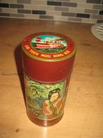 mooi theeblikje chinees/ japans - lau yueg mou hing kee, Verzamelen, Blikken, Ophalen of Verzenden, Zo goed als nieuw, Thee